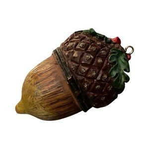 Pinecone Trinket Box Christmas Ornament